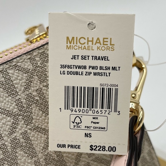 Michael Kors Large Double Zip Wallet Wristlet - Picture 10 of 10